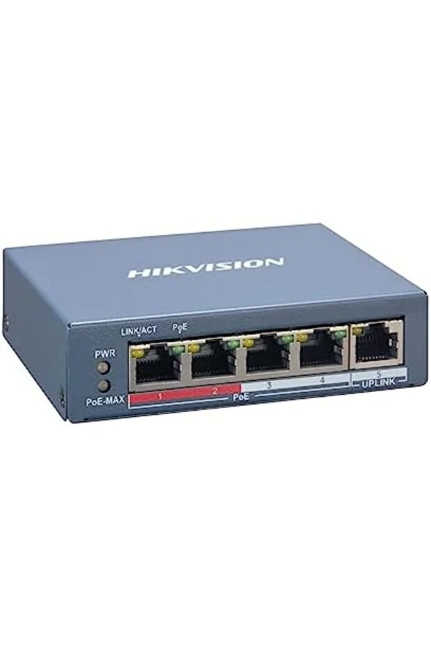 سويتش شبكي ذكي هايكفيجن 5 منافذ جيجابت PoE DS-3E1505P-EI/M